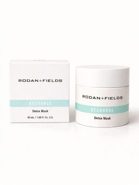 RODAN + FIELDS Recharge Detox Mask NIB Charcoal Face Mask Spa Skincare Gift NEW